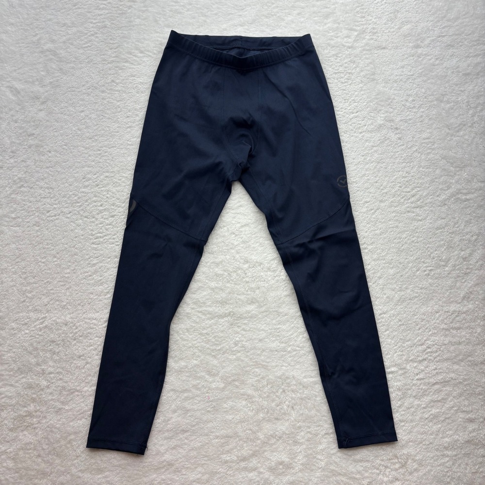 Virus Mens Compression Leggings Navy Blue Training Tights Medium